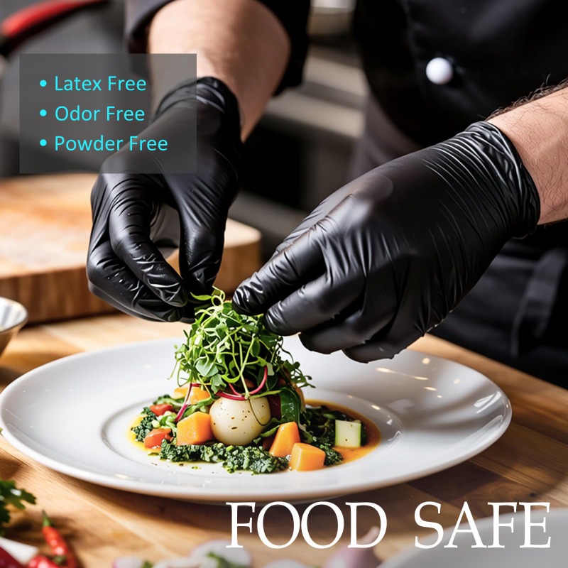 Nitrile Mechanic Glove - Disposable Gloves Black Home Nitrile Gloves